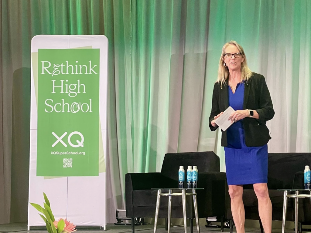 Mary Ryerse leading a panel on XQ.